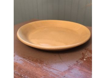 Yellow Stoneware Plate