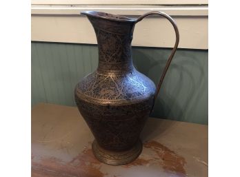 Copper Pitcher Vase 17'