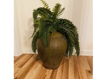 Large Vase With Ferns