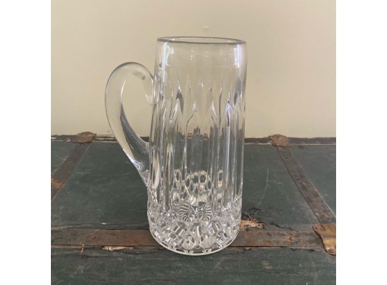 Crystal Pitcher With Handle 9.5'
