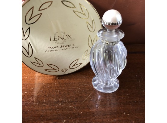 Lenox Pave Jewels 'Diamonds & Pearls' Swirl Perfume Bottle