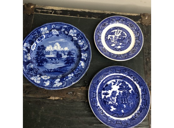 Set Of Three Vintage Plates