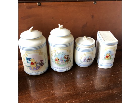 Disney Lenox 'The Pooh Pantry Canisters' Set