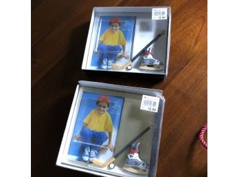 Set Of Two Hockey Picture Frames