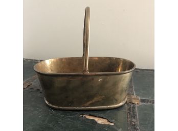 Brass Basket With Handle