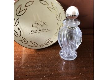 Lenox Pave Jewels 'Diamonds & Pearls' Swirl Perfume Bottle