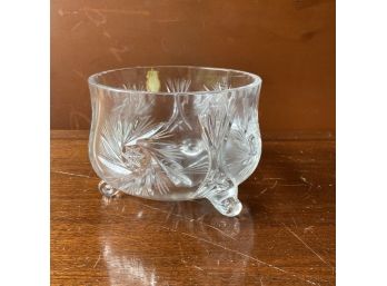 Imperlux Lead Crystal Bowl With Feet