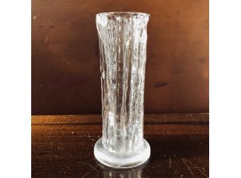 Textured Glass Bud Vase