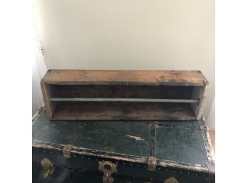 Wood Tool Box With Pipe Handle