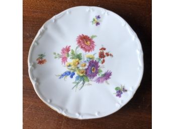 Bareuther Waldsassen Vintage Floral Plate 8'