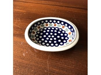 Polish Pottery Small Oval Dish