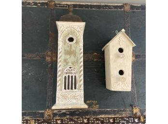 Pair Of Decorative Birdhouses