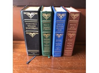 William Shakespeare, Mark Twain, Edgar Allan Poe And Jack London Books