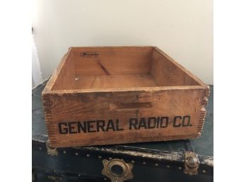General Radio Wooden Crate