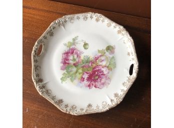 Vintage Floral 9.5' Round Serving Platter