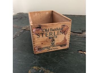 Old Faithful Sterling Chalk Box