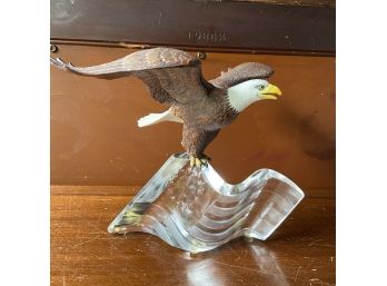 Eagle On Glass Flag