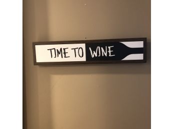 Time To Wine Wall Art