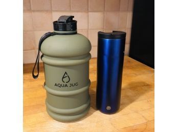 Aqua Jug 2.2L Water Bottle, Starbucks 20oz Travel Coffee Cup