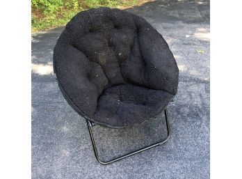 Folding Chair With Fluffy Cover