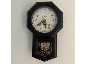 Ingraham Regulator Wall Mount Wood Clock