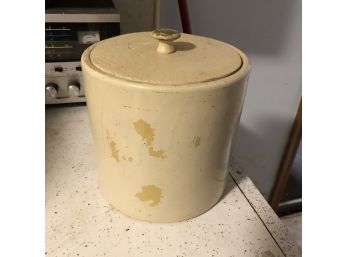 Monmouth Pottery Crock With Wooden LId