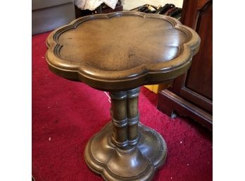 Vintage Scalloped Top Table