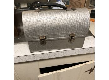 Vintage Metal Lunchbox With Thermoses
