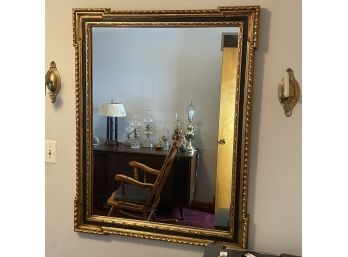 Large Gold Framed Mirror 45'x35'