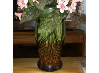 Vase With Faux Greenery