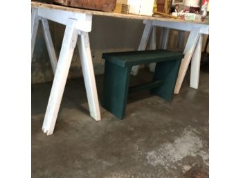 Sawhorse Worktable With Bench No. 1