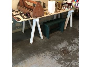 Sawhorse Worktable With Bench No. 2