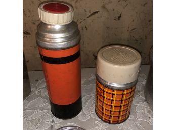 Vintage Aladdin And Thermos Insulated Drink Containers