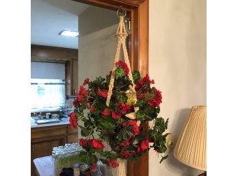 Faux Hanging Flowers