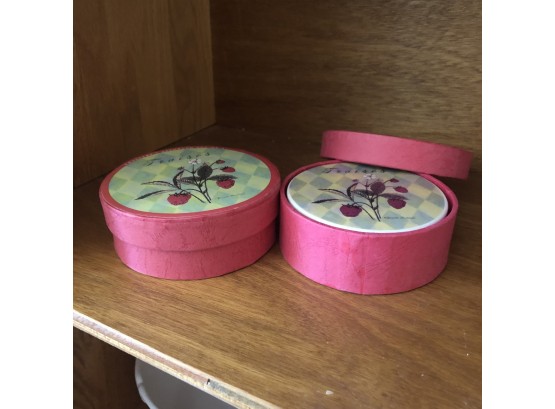 Two Sets Of Ceramic Coasters