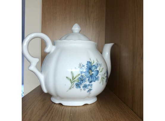 Small Teapot With Blue Flowers