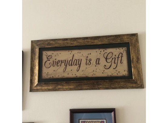 'Everyday Is A Gift' Framed Print