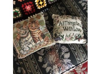 Pair Of Decorative Toss Pillows