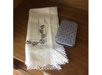 Nail Kit And Embroidered Cloth