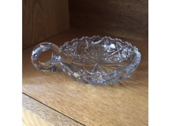 Small Crystal Dish With Handle