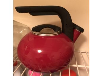 Red Kitchenaid Teapot