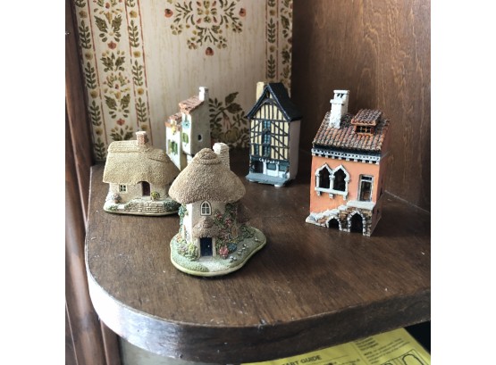 Shelf Lot: Assorted Miniature Houses