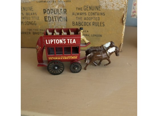 Vintage Lipton's Tea Die Cast Carriage