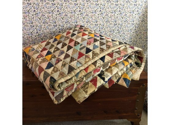 Antique Early 1900s Quilt No. 1 (80'x79')