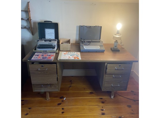 Vintage Desk With Drawers
