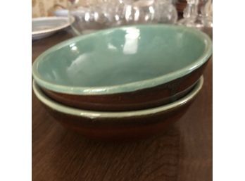 Set Of Two Stoneware Bowls