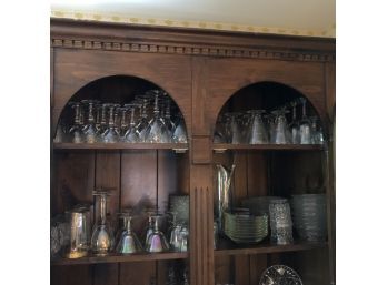 Vintage Glassware Cabinet Lot
