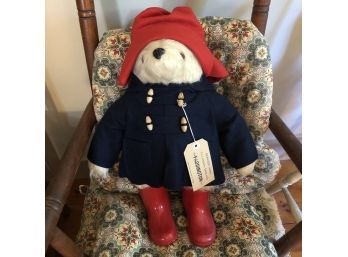 Paddington Bear With Felt Coat And Hat And Rubber Boots 18'