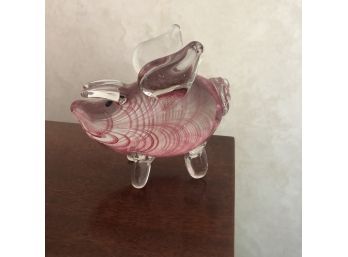Lenox Glass Flying Pig Figure