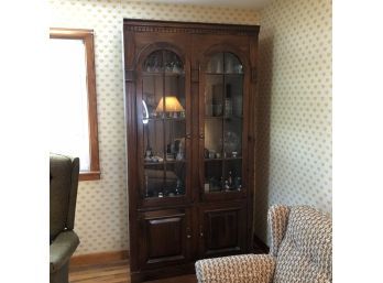 China Cabinet With Arched Glass Doors 80'x42'14'